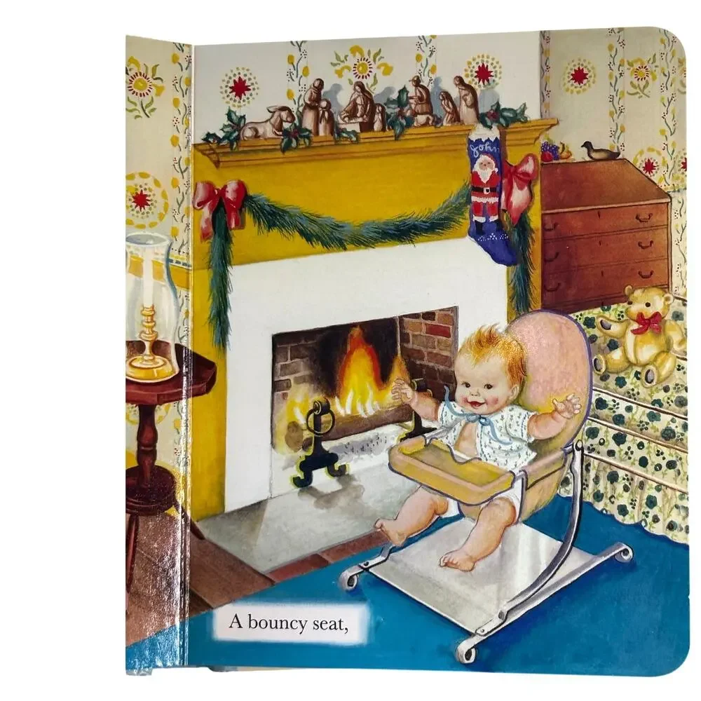 VTG 1987 Baby's Christmas Board Book, Esther Wilkin, Illustrations Eloise Wilkin